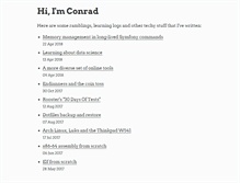 Tablet Screenshot of conradk.com